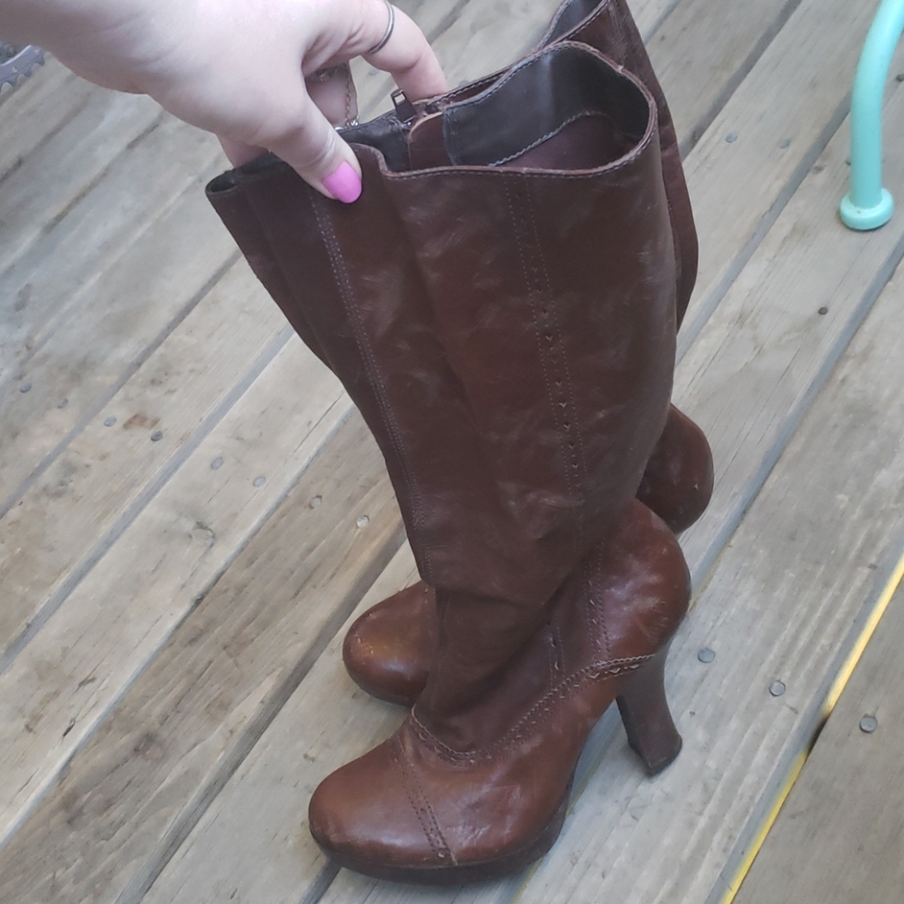 Steve Madden faux leather victorian vintage shoes